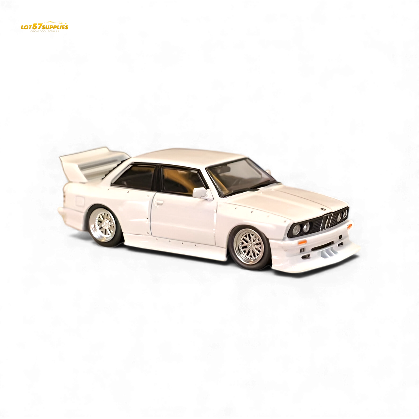 SW BMW E30 M3 LTO Modified - White 1:64
