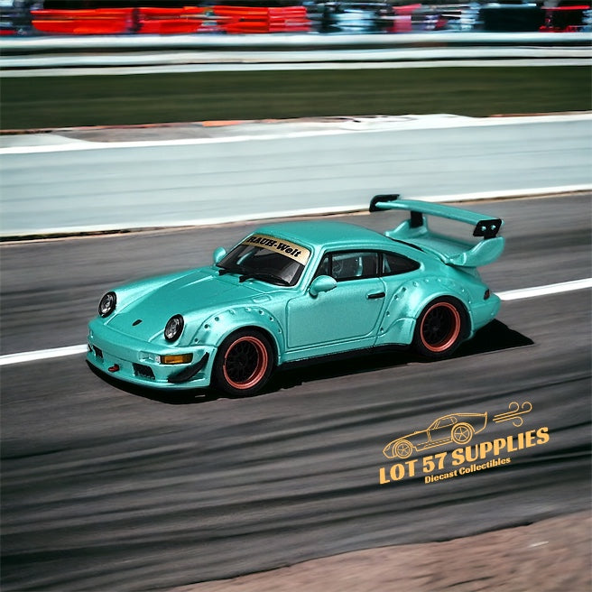 CM Model Porsche 964 Widebody Metallic Tiffany 1:64 CM64-964-11