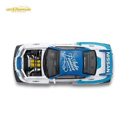 TPC Silvia S15 LBWK Blue - White 1:64