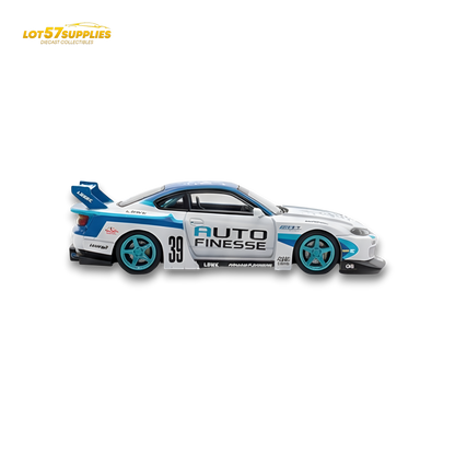 TPC Silvia S15 LBWK Blue - White 1:64