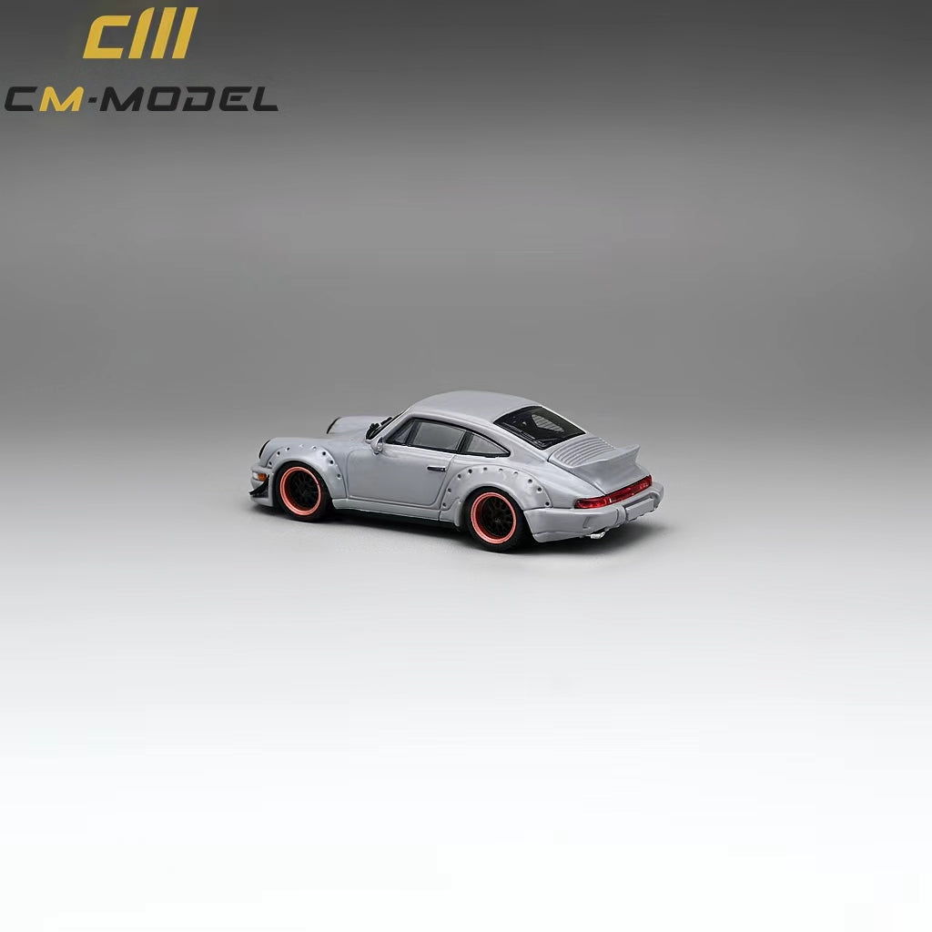 CM Model Porsche 964 Widebody Nero Gray 1:64