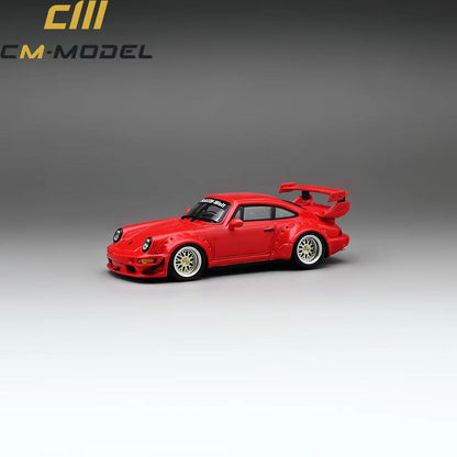 CM Model Porsche 964 Widebody in Red 1:64