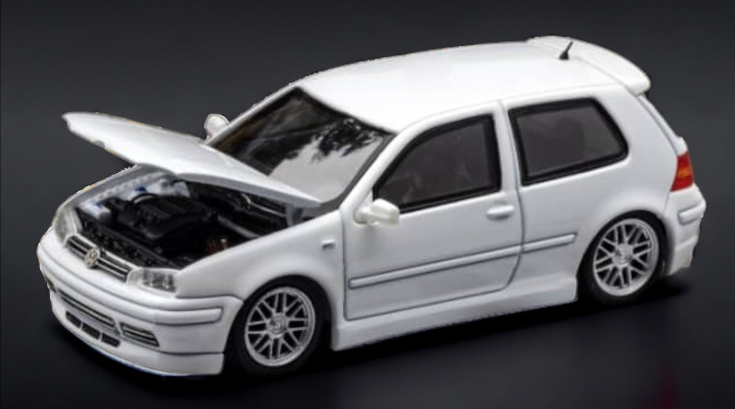 Focal Horizon Volkswagen VW GOLF GTI 4th Generation MK4 White 1:64