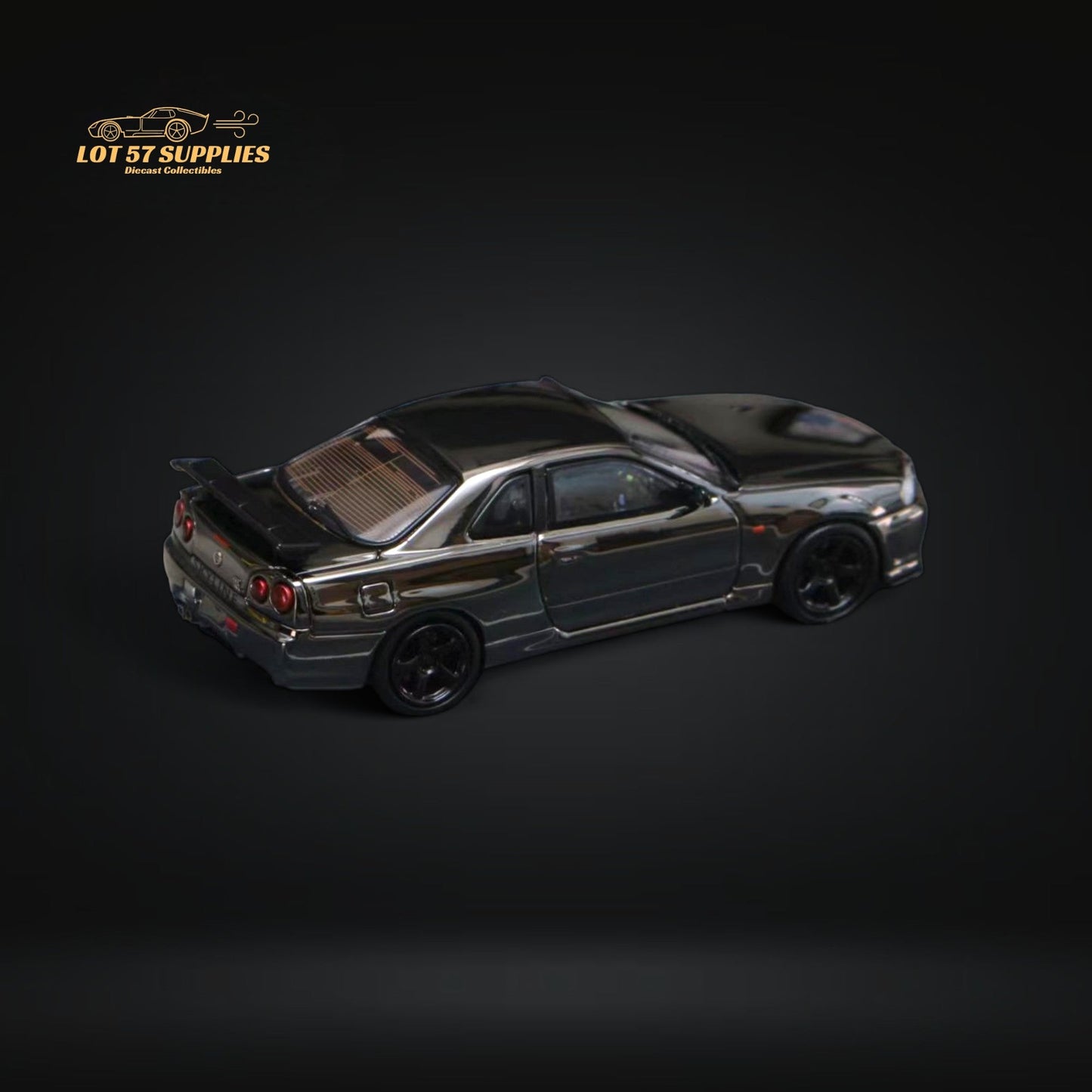 Street Weapon Skyline GTR R34 V-SPEC-II Chrome Plated Limited to 599 Pcs 1:64