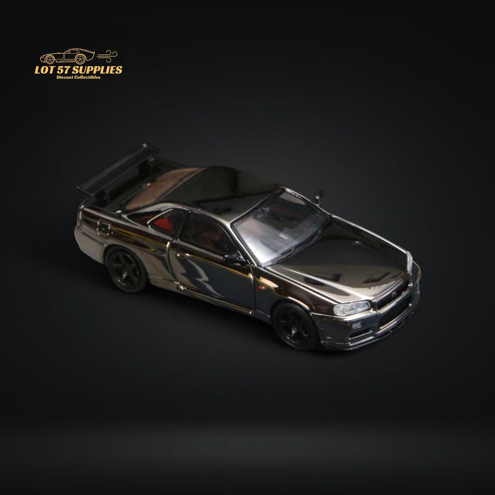Street Weapon Skyline GTR R34 V-SPEC-II Chrome Plated Limited to 599 P ...