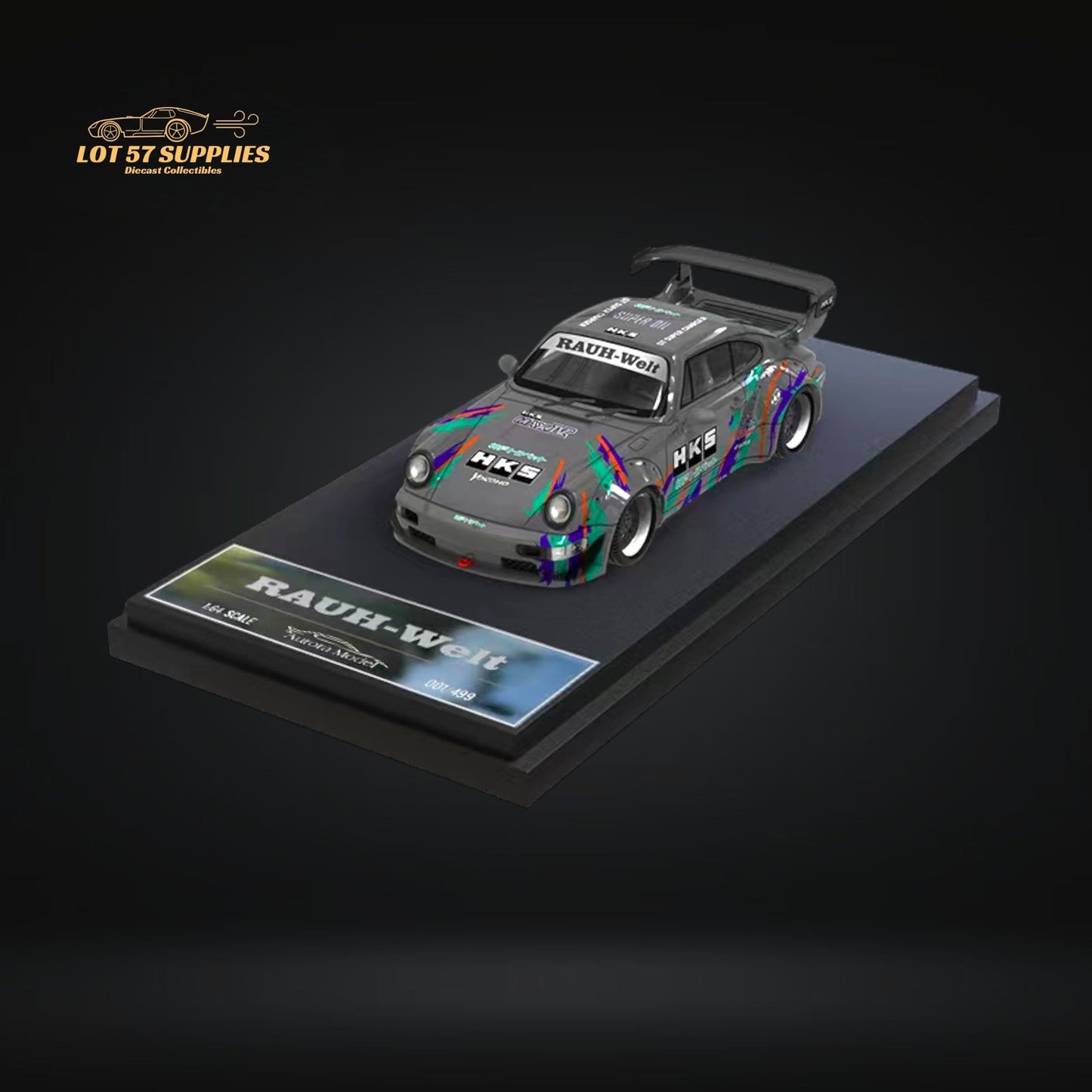 AuroraModel Porsche RWB 964 HKS Livery Limited to 499 PCS 1:64