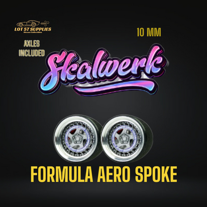 SKALWERK Wheels 1:64 10mm High Quality Wheels With Bearing System Group 3 *AXLES INCLUDED*