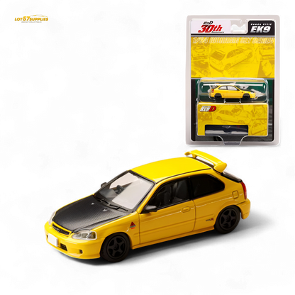 Hobby Japan Honda Civic EK9 Yellow 1:64