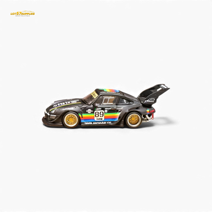 Street Weapon RWB 993 Matte Black Apple Livery 1:64