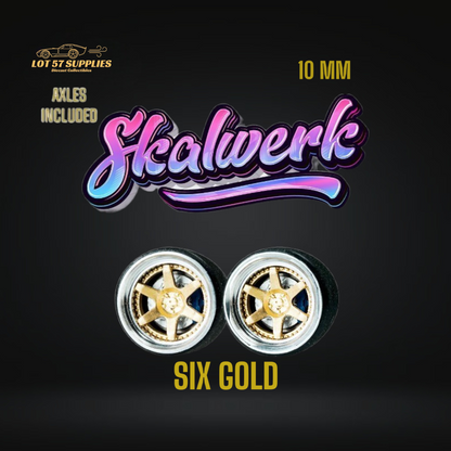 SKALWERK Wheels 1:64 10mm High Quality Wheels With Bearing System Group 2 *AXLES INCLUDED*