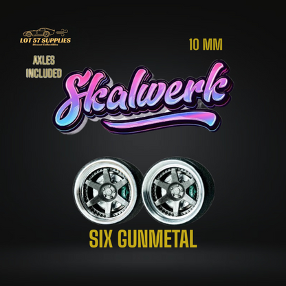 SKALWERK Wheels 1:64 10mm High Quality Wheels With Bearing System Group 2 *AXLES INCLUDED*