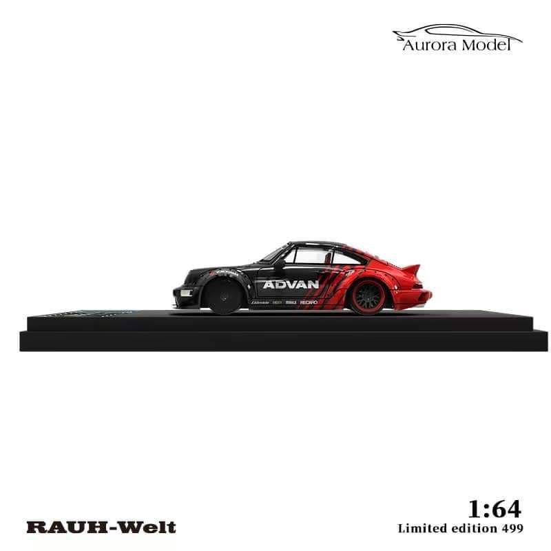 AuroraModel Porsche RWB 964 DUCKTAIL ADVAN Livery Limited to 499 PCS 1:64